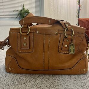 Coach caramel leather women’s bag.